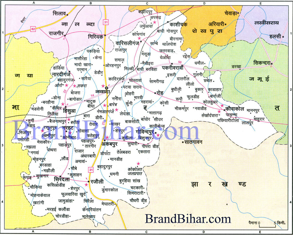  Map of nawada