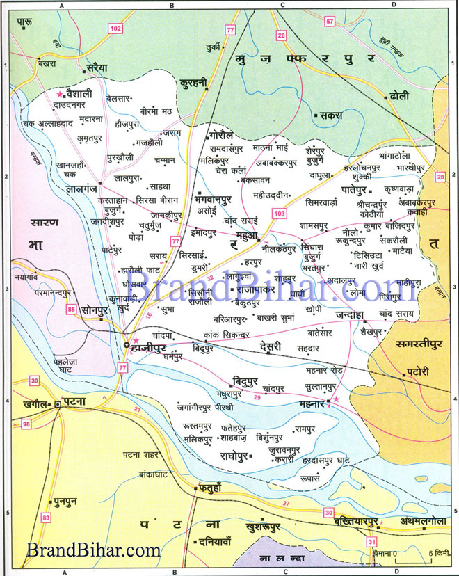 Vaishali map