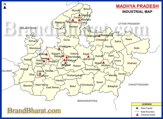 Madhya Pradesh Industry Map