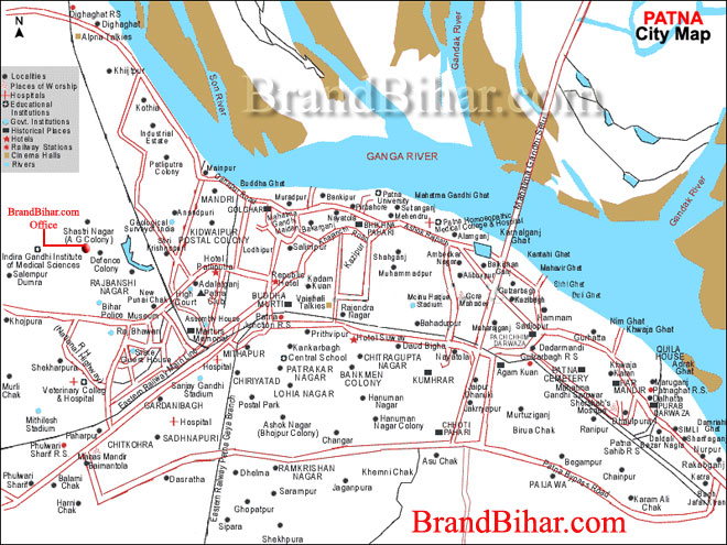 Map of Patna