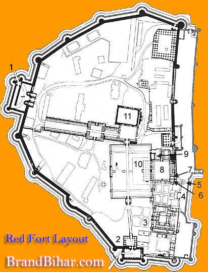 Red Fort layout