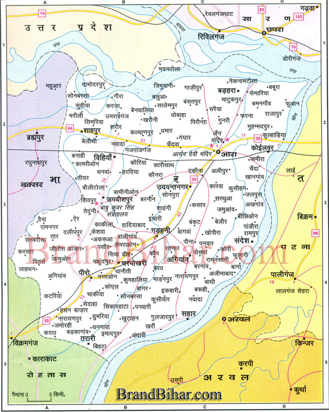 Click on the Map of bhojpur to see the largeView of bhojpur Map