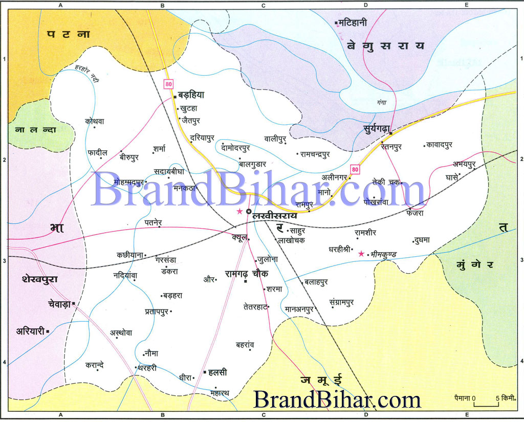  Map of lakhisarai